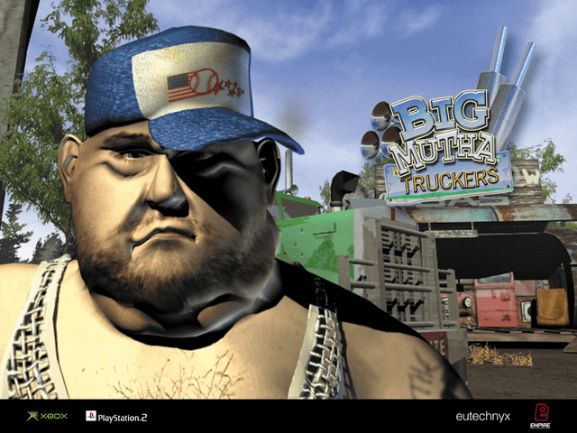 Big Mutha Truckers title screen for Xbox